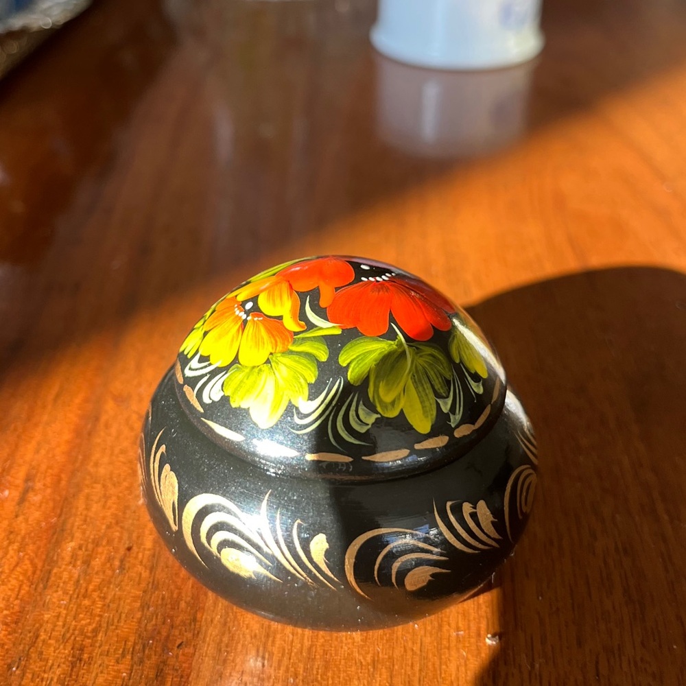 Handcrafted Floral Accent Box - Picture 7 of 9